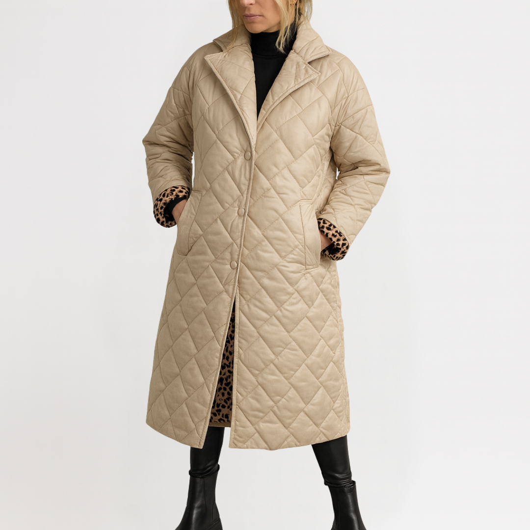 Beatrice™ | Elegant Kappa med Leoparddetaljer