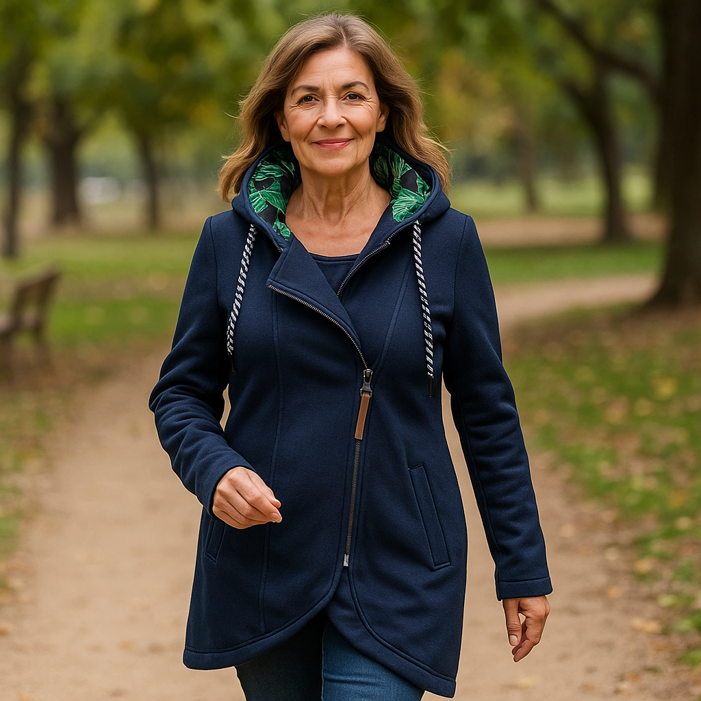 Eleonora™ – Vinterkappa med Asymmetrisk Dragkedja