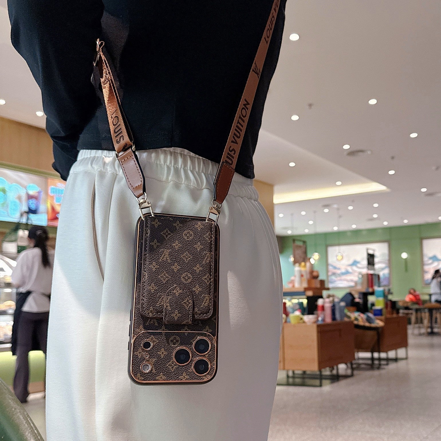 Premium LV Series 2.0: Multifunktionellt iPhone Plånboksfodral