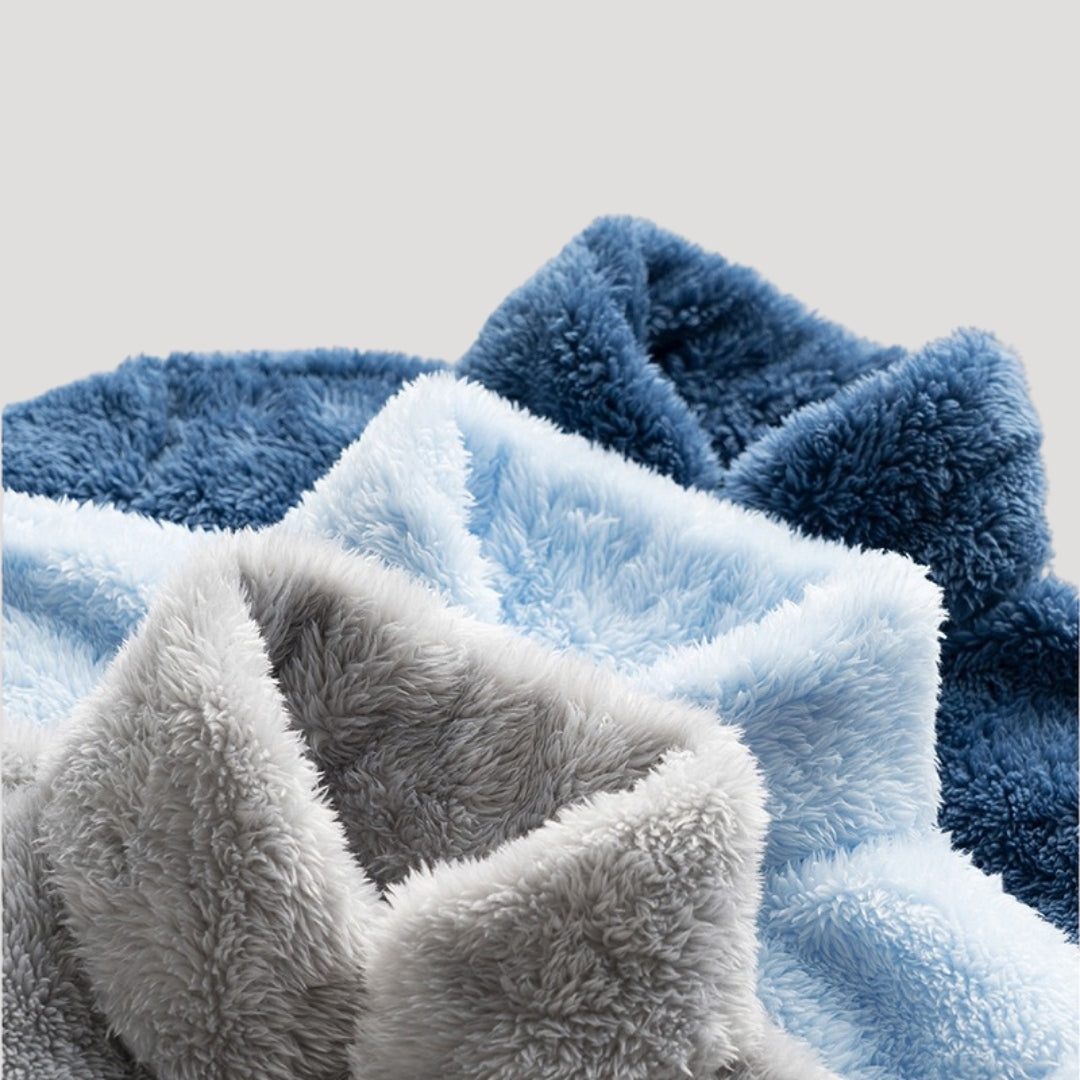 Fleecejacka – Ultramjuk Textur – Avslappnad Vinterkomfort