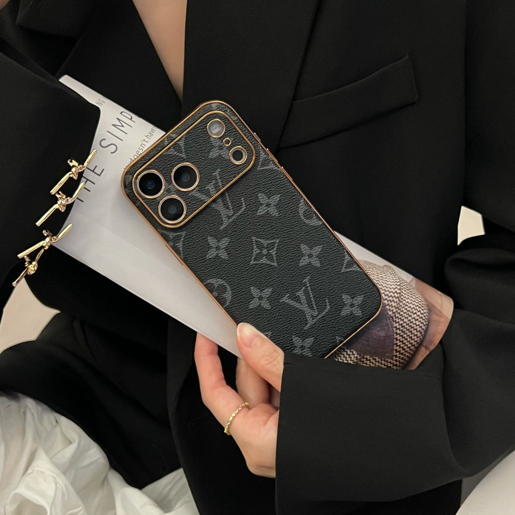 LV-fodral med signaturmonogram - Roséguldsutgåva