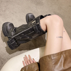 Caliber Spänne Knähöga Stövlar