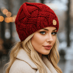 Elena Vintermössa för kvinnor - Varm - Stickad