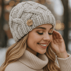 Elena Vintermössa för kvinnor - Varm - Stickad