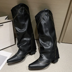 Rogue Rivet Rider Knähöga Stövlar