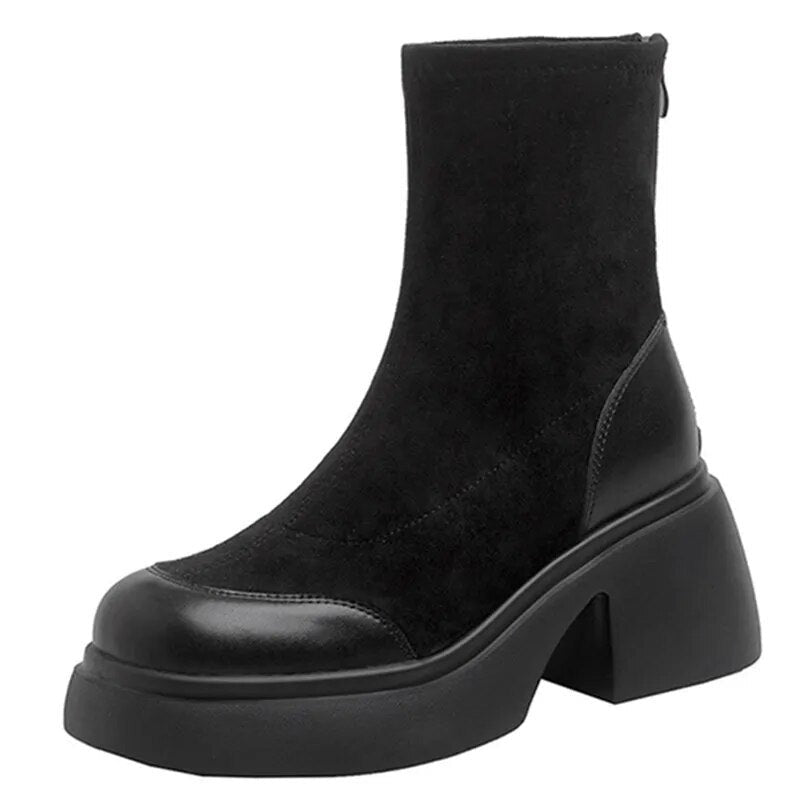 Camila mocka platåstövlar