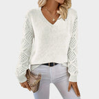 Giada – Elegant spetstopp i stickad modell