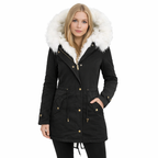 Giulia  Vinterrock med foder i syntetpäls