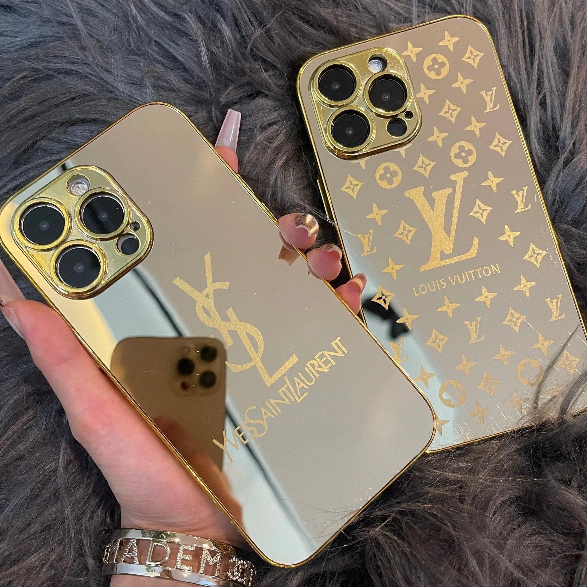 Lyxigt Spegel Guld 'Yes Love' iPhone-skal